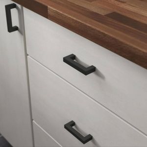 Liberty Modern Matte Black Square Bar Pull 10 pk